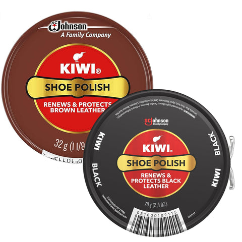 Kiwi Shoe Polish - Black or Brown 1-1/8oz