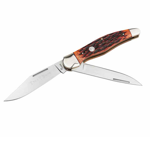 Knife - Böker Traditional Series 2.0 Folding Hunter Jigged Brown Bone (110836)