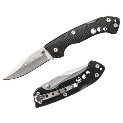 Knife - S&W 24-7 Folder w/Drop Point Blade/Aluminum Handle  (CK109)