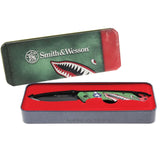 Knife - Smith & Wesson Americas Heroes Linerlock Knife Synthetic Handles (1208872)