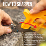 Knife Sharpener - 10-Sec Knife & Scissor Sharpener (JIFF-S)