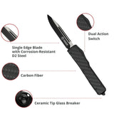 Knife - Krate Tactical Shadow OTF (KRT-OTF-SSKF-CKK-S0D2K)