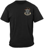 Black t-shirt with 'United States Army Veterans' logo on a white background