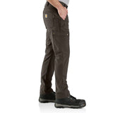 Carhartt Pants - Men's Cargo Work Relaxed Fit Rugged Flex Ripstop - Black