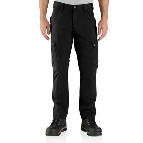 Carhartt Pants - Men's Cargo Work Relaxed Fit Rugged Flex Ripstop - Black