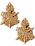 Badge - U.S. Army - Anodized Metal Officer Branch of Service Insignias (Pairs) (No-Shine)