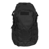 Black backpack on a white background
