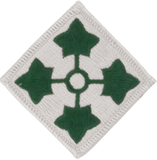 Green star-shaped patch on a white background