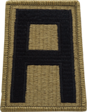 Patch with letter 'A' on a rectangular background