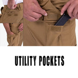 Pants - Propper Men's Uniform Tactical  60/40 Poly/Cotton Ripstop - Khaki