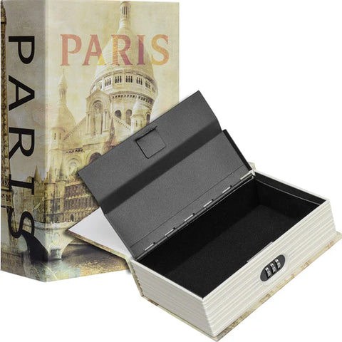 Paris Book Lock Box w/Combination Lock (CB12362)