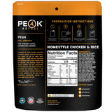 Peak Refuel Meals 2-Serving Portions