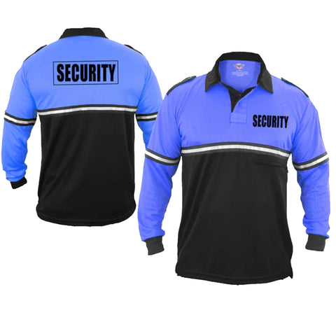Long Sleeve Security w/Zipper Pocket & Epaulets Polo