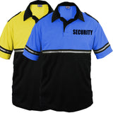 Polo - Two Tone Security Bike Patrol w/Zipper Pocket & Epaulets