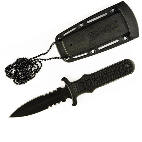 Ruko neck knife spear point
