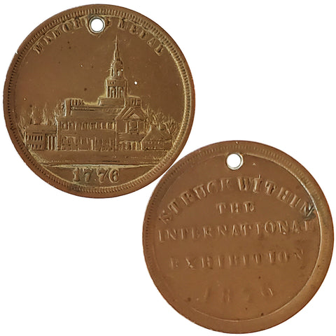 Rare 1876 World's Fair Medal Token (8091)