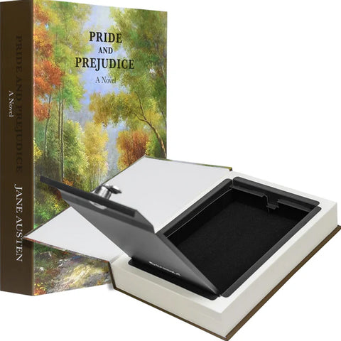 Real Paper Book Lock Box w/Key Lock (AX11682)