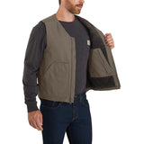Carhartt Vest - Relaxed Fit Washed Duck Sherpa-Lined Vest (104394)