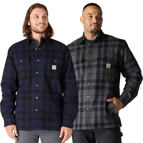 Jacket - Carhartt Relaxed Fit Flannel Sherpa-Lined Shirt Jac  (107017)