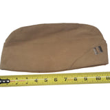 WWII Men's USMC Khaki Garrison Cap w/Captain Rank Insignia (7762)