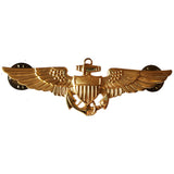 Vintage US Navy Aviation Wing Badge Naval Aviator Pilot Pin (8031)