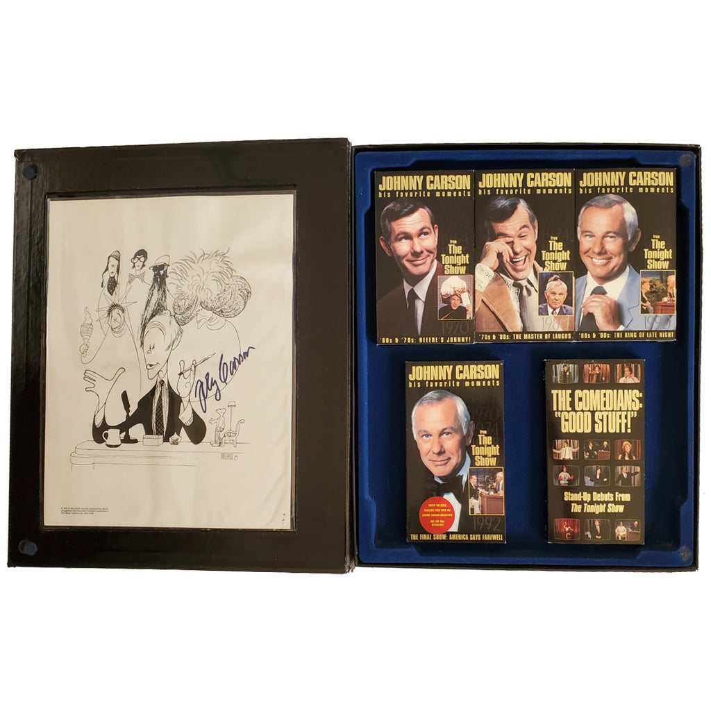 Vintage Johnny Carson Limited Ed. VHS Collection w/Caricature (8033 ...