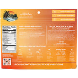 FOUNDATION Outdoors Freeze Dried Breakfasts