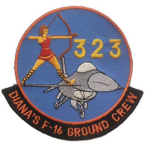 Patch - RNLAF 323rd Sqn. Diana's F-16 Ground Crew - Sew On (7747)