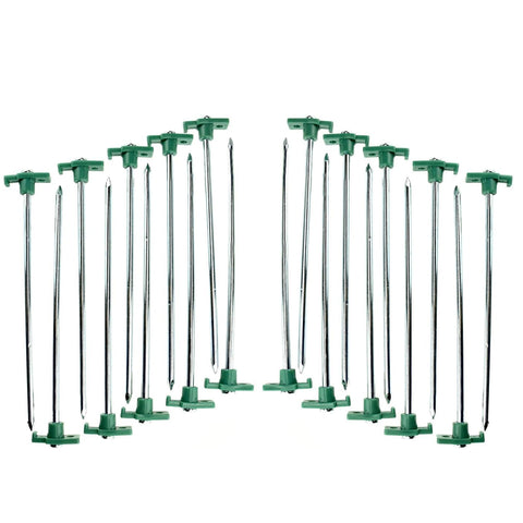 SE 10.1/2" Metal Tent Pegs w/Green Stopper (9NRC)