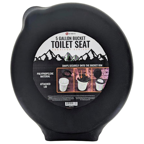 SE Plastic Toilet Seat with Lid - Fits 5 Gallon Bucket (OD-TS520-10)