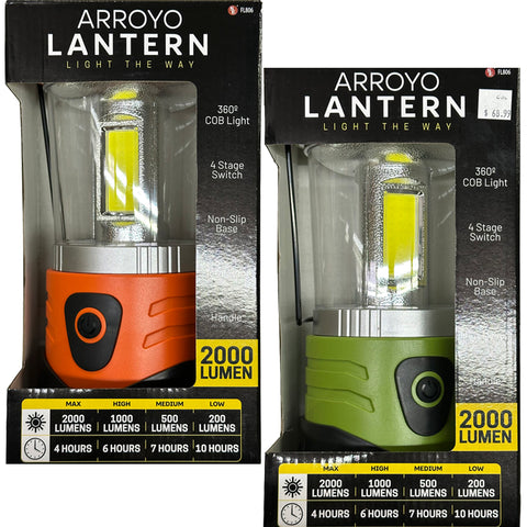 SE 2000 Lumen/9-3/4" Camping Lantern w/Metal Handle (FL806-4)