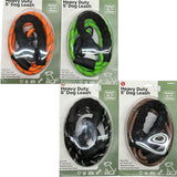 SE Dog Leash up to 110 LBS w/Reflective Thread & Foam Grip (2425DL-L)