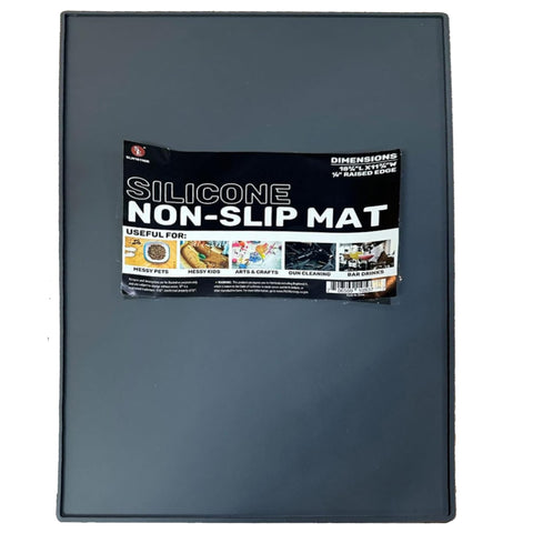 SE Silicon Non-Slip Mat - Gray (18.3/4"L x11.3/4"W ) (SLM1811GR-2)