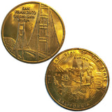 San Francisco Golden Gate Bridge CA 1973 Coin (8064)