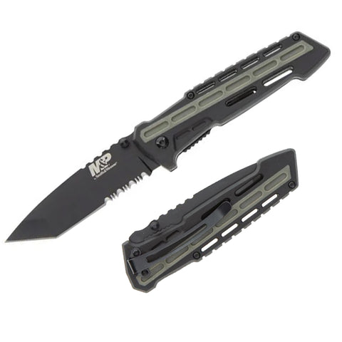 S&W M&P 1100082 AR Overmold Tanto Folding Knife