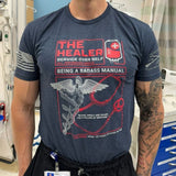 T-Shirt - Grunt Style "The Healer" - Navy (GS6975)