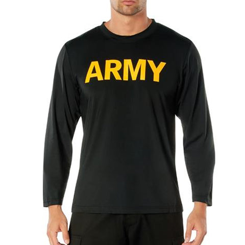 T-Shirt - Rothco Long Sleeve Army PT Shirt (56020)