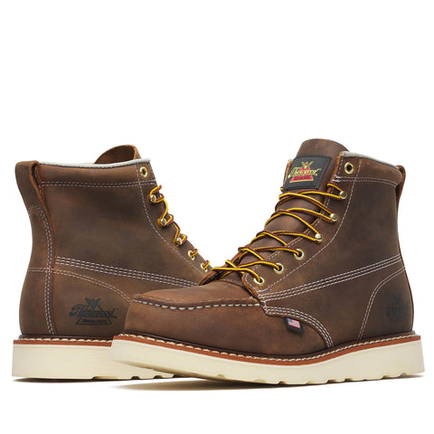 Thorogood 6″ Steel-Toe Trail Crazy Horse MOC-Toe Boot