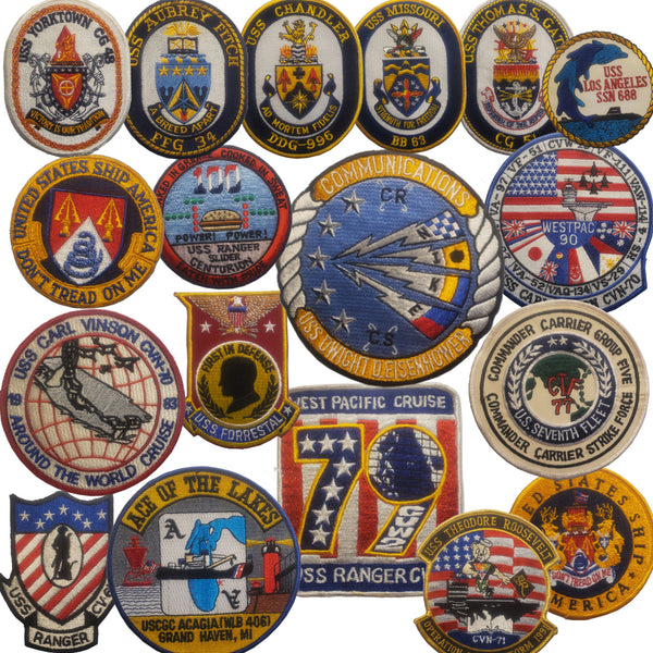 Patch - U.S. Military Ships - Sew On (7755) – Hahn's World of