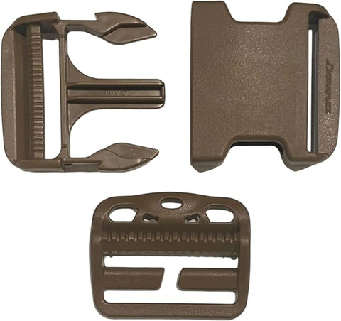 USMC Hip Waist Belt 2" Buckle Repair Kit Male-Female-Slide-Lock 3 pcs