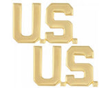 Badge - U.S. Army - Anodized Metal Officer Branch of Service Insignias (Pairs) (No-Shine)