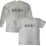 USED ARMY PT T-Shirt Grey w/Reflective Army