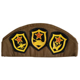 Vintage 1974 Men’s Russia CCCP Military War Hat 3 Patches & 21 Pins (8020)