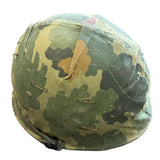 Vintage Vietnam Era Steel Pot Helmet w/Reversible Camo Cover