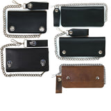 Hot Leathers Bifold 6"/8" Wallet w/Chain