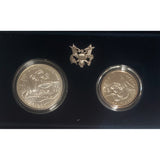 1991-1995-D WW II 50th Anniversary Commemorative 2-Coin Uncirculated Set (7614)