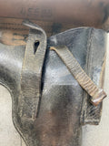 Antique German Leather Luger P08 Holster WWII Era