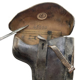Antique German Leather Luger P08 Holster WWII Era