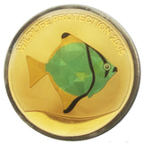 Wildlife Protection Coin/10 Francs Green Fish (7853)