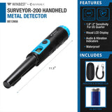 Winbest SURVEYOR-200 Waterproof Handheld Metal Detector (BE13958)